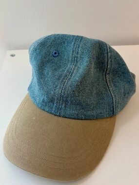 Falcon Denim & Khaki Blank Vintage Dad Style Baseball Hat